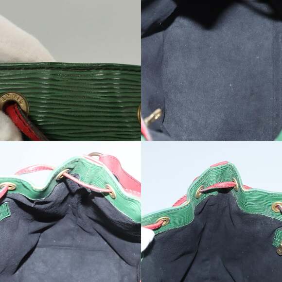 LOUIS VUITTON Epi Petit Noe Shoulder Bag Bicolor Green Red M44147 - Picture 12 of 13